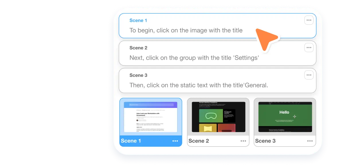 Visla’s Screen Step Recorder's AI features that enhance the creation process of how-to guides.