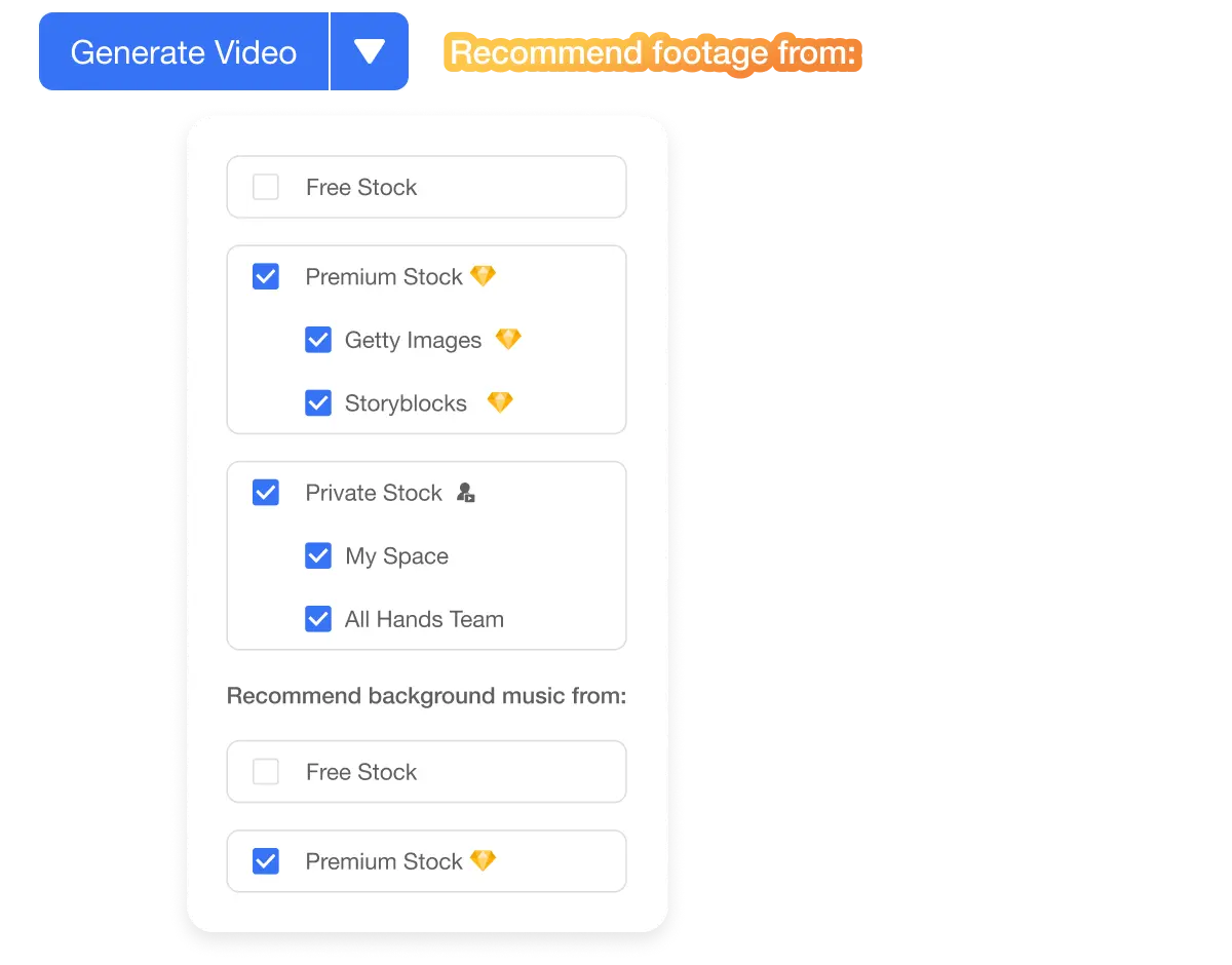 Visla's 'Let AI Handle the Busywork' feature transforms ideas to videos by automating script writing, footage selection, and generating voiceovers and subtitles.